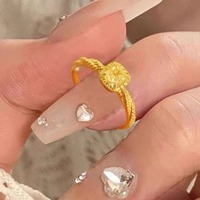 Bagues de luxe 2024 en or 18 carats avec diamant moissanite, charmantes pour les fiançailles et les mariages