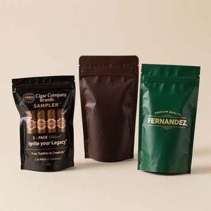 Feuilles de tabac entières imprimées sur mesure naturelles pour emballage de cigare Grabba Leaf sacs en plastique en feuille d'aluminium - Product Image 5