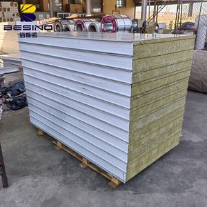 Paneles Sándwich <span class=keywords><strong>de</strong></span> Lana <span class=keywords><strong>de</strong></span> Roca Aislantes para Paredes, <span class=keywords><strong>Alta</strong></span> <span class=keywords><strong>Densidad</strong></span>, Ignífugos, Económicos, Grado A1 - Product Image 6