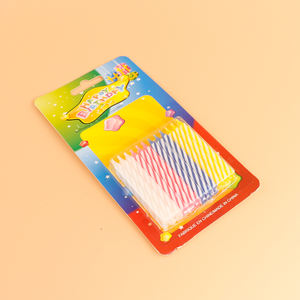 Dia 5mm 24 pièces par paquet bougies de gâteau d'anniversaire en spirale - Product Image 1