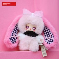 NOUVEAU Pendentif Peluche Thème Animal Lapin Bonbon Arc-en-ciel BabyThree Liila, Modèle Star Same, Mignon, Boîte Mystère, Cadeau Original