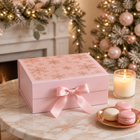 Boîte pliante magnétique personnalisée pour commande en gros, emballage rigide en carton pour bougies et parfums d'intérieur, directement de l'usine, automatisé pour Noël