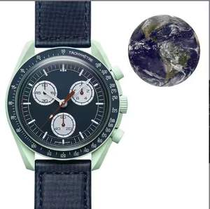 Montre de luxe pour homme personnalisée en gros, étanche, boîtier rond, personnalisation d'échantillons <span class=keywords><strong>Omega</strong></span>, montre de luxe avec boîte incluse - Product Image 1