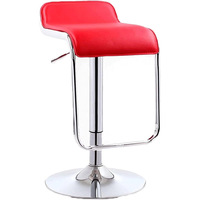 Chaise de bar minimaliste pivotante réglable avec base chromée et revêtement en cuir PU – Idéale pour la maison, la cuisine, l'îlot, le café ou le comptoir d'accueil – Offre spéciale