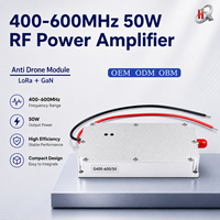 Módulo Amplificador de Potencia RF GaN de 450-550MHz y 50W, Amplificador de Potencia RF LoRa para Amplificación de Señales RF