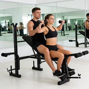 ระบบแร็คพลังงานอเนกประสงค์ประสิทธิภาพสูงพร้อมม้านั่งสำหรับโปรแกรมการฝึกซ้อมกีฬา - Product Image 1