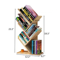 2022 nouveau design 5 étagères arbre livre support de rangement étagère sur pied pour chambre à coucher