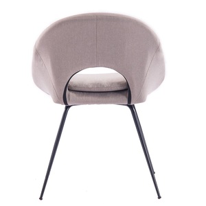 Modern <strong>Linen</strong> Fabric Living Room <strong>Chairs</strong> Leisure <strong>Chair</strong> With Black Powder Coated Legs - Product Image 5