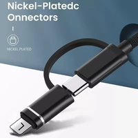 Cable Adaptador OTG USB 3.0 a 8 Pines/Tipo C 2 en 1 para iPhone 13 12 11 Pro Max iPad para IOS 13 o Superior para Ratón, Cámara, Lector de Tarjetas