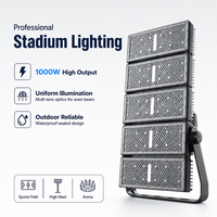 Projecteur LED sportif personnalisé 1000W IP66 à haut lumen pour l'éclairage extérieur des stades de football et des terrains de jeux