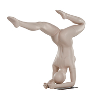 Neues Design Ganzkörper-Fiberglas-Damen-Yoga-Schneiderpuppe mit Kopf für Bekleidungspräsentation