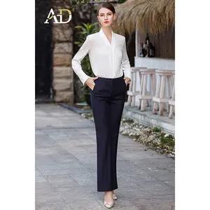professional factory original woman business wear high quality ladies shirt and trousers for women