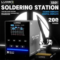 LUOWEI LW-SS01 200W Stasiun Solder Digital Pintar dengan Layar Digital untuk Perbaikan Ponsel, PC, Motherboard, PCB, Chip, IC, Alat Solder