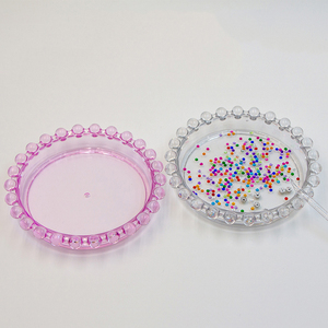 Paleta de Gel para Decoración de Uñas de Cristal, Mini Plato de Exhibición de Joyería para Mezclar Colores - Product Image 1
