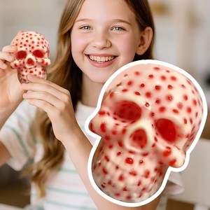 1 unidad Juguete Sensorial de Estrujar Espinillas con Forma de Calavera, Reutilizable, Divertido, para Alivio del Estrés, TDAH y Ansiedad - Product Image 4