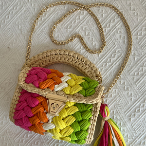 Borsa da Donna Intrecciata a Mano Personalizzata, Colore Personalizzabile, Popolare Borsa all'Uncinetto - Product Image 6