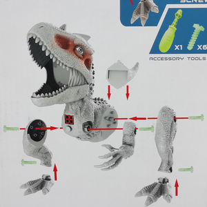 Jouets dinosaures à grande bouche pour garçons, tir à zéro, pour enfants, avec 2 pistolets de pompe à Air - Product Image 3