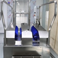 Machine de nettoyage de bottes électrique industrielle en acier inoxydable robuste pour l'élimination de l'huile et de la graisse, idéale pour la transformation alimentaire