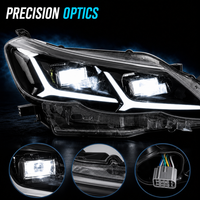Phare avant à lentille LED complète JC Upgrade Factory avec clignotant séquentiel 2009-2013 pour Toyota Mark X Reiz Plug and Play