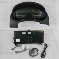12.3 Kit Kokpit Digital Instrumen Cluster & Head Unit Android Untuk Mitsubishi Pajero V93 V97 2007-2020