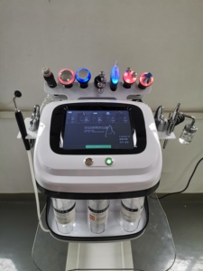 Appareil facial professionnel à 10 poignées, à jet d'oxygène et aspiration, Aqua Peel Microdermabrasion pour le rajeunissement de la peau, l'hydratation et le soin anti-rides - Product Image 6