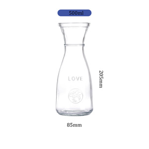 500ml Kangaroo thương hiệu thủy tinh thương mại sữa Jug với axit Etch in ấn hiện đại nước trái cây Carafe số lượng lớn thiết lập cho khách sạn nhà hàng quán cà phê - Product Image 2