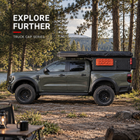 Camping-car en aluminium pour camion, prêt pour les voyages tout-terrain |   Coque légère et pliable pour pick-up Tacoma, F150, Hilux et Ranger