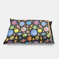 Lot de 100 poignées personnalisées, sacs de courrier en Poly, avec sac de courrier, emballage de livraison 20x20, couleur polyfan