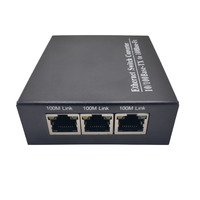 2 Fibra 3 Ethernet Fibra Media Converter Modo único 100Mbps Transceptores de fibra óptica 20Km Transceptores ópticos