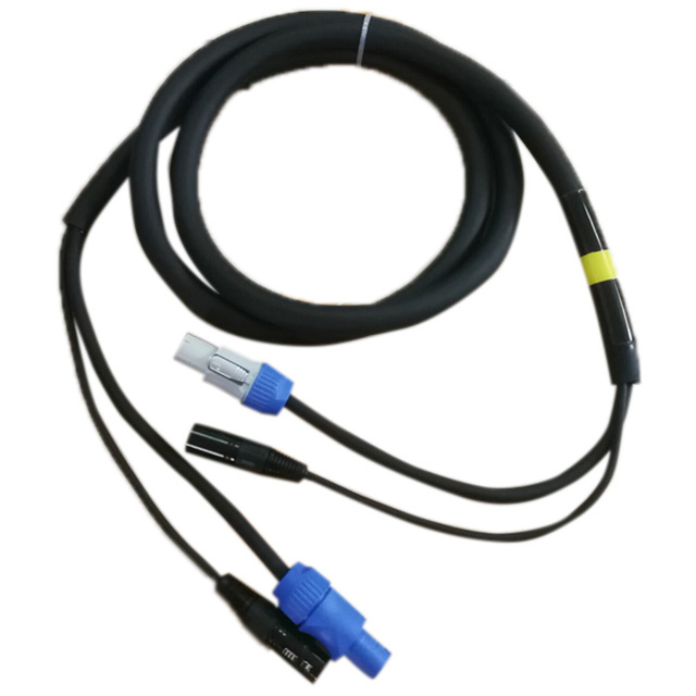 Power and Signal Cable PowerCon XLR Power DMX Combi Combo Cable 3*1.5mm^2 1.5M Can Be Customized
