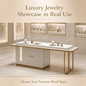 <span class=keywords><strong>Mueble</strong></span> Moderno <span class=keywords><strong>para</strong></span> <span class=keywords><strong>Guardar</strong></span> <span class=keywords><strong>Joyas</strong></span> <span class=keywords><strong>con</strong></span> <span class=keywords><strong>Espejo</strong></span> e Iluminación LED, <span class=keywords><strong>Mueble</strong></span> de Exhibición de Vidrio de Lujo <span class=keywords><strong>para</strong></span> Boutique - Product Image 2