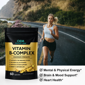 OEM Vitamine B Complex Softgels Capsules Vitamine B Supplement met B6 B12 CoQ10 Ondersteunt Immuunsysteem Energie Metabolisme - Product Image 4