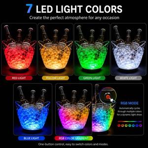 Hielera Acrílica con Logotipo Personalizado, de Gran Capacidad, Eléctrica, para Bares, Clubes y Fiestas, 2L 4L 8L 12L, con Luces LED - Product Image 6