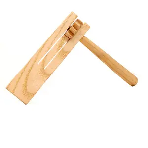 Hot Sale Kids Pädagogisches Musikspiel zeug Instrument Bunte Castanet Musikspiel zeug Kid Plastic Wood Ratchet