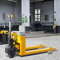 Chariot à palettes semi-électrique 3000 kg en état neuf avec batterie au plomb-acide, pneus polyuréthane tout-terrain - Mechpro