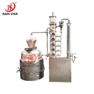 100 litri vendita calda RS fabbrica distilleria alcol che fa macchina casa distillazione attrezzature distillazione