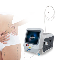 Nouvelle machine portable de suppression de la graisse au laser diode, machine de minceur corporelle avec 980 nm 1470 nm, machine de perte de poids corporelle
