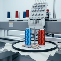 Fil à broder en polyester 150D/2 très demandé pour la fabrication de dentelle à grande vitesse