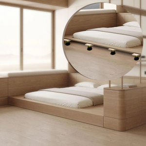 Supports de pavés réglables en plastique Sunsbuild (noir) pour projets de revêtement de sol de cuisine et de terrasse d'appartement - Product Image 5