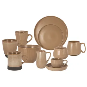 Custom Made Ceramic Dinner Sets Antique Stoneware Dinnerware Sets Manufacturer from China