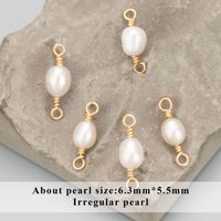 Perles irrégulières en or 14 carats plaqué or, perles d'eau douce naturelles, connecteur artisanal pour bracelet, collier, boucles d'oreilles, fabrication de bijoux
