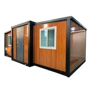 บ้านสำนักงานแบบตู้คอนเทนเนอร์ขยายได้ ทนทาน กันน้ำ ใช้สำหรับสำนักงาน  โครงสร้างแผงแซนวิชแข็งแรงสูง สไตล์วิลล่าสำหรับครอบครัว - Product Image 3