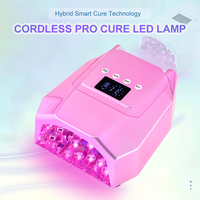 Prix de gros compétitif 2024, lampe à ongles UV-LED rechargeable sans fil 98W à séchage rapide pour manucure professionnelle, qualité salon
