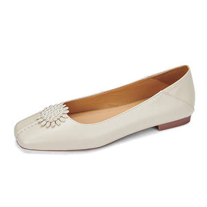 Scarpe estive in vera pelle da donna stile classico da ufficio Outdoor di grandi dimensioni con nuovi <span class=keywords><strong>tacchi</strong></span> bassi impermeabili Extra Soft - Product Image 2