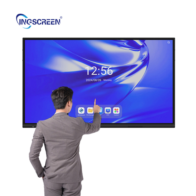 INGSCREEN 86 Inch 4K UI Ultra HD LED Backlight Touch Screen Smart Board 75 65 Inch Interactive Whiteboard