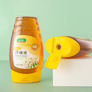 Bán Chạy Nhất Hình Dạng Tùy Chỉnh Mật Ong Jar PET Nhựa Bóp Mật Ong Chai 500 Gam Mật Ong Chai Bao Bì Nhựa - Product Image 4