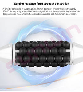 Masajeador de rodillo de piel con microvibración de mano recargable 2024, dispositivo de drenaje linfático, máquina de masaje rodante reafirmante Fascia - Product Image 4