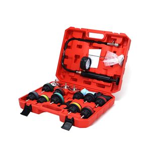 Kit de détection de fuites de réservoir d'eau 18 pièces, testeur de système de refroidissement automobile, manomètre, kit d'outils de réparation automobile universel - Product Image 4