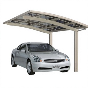 Toiture de carport en polycarbonate personnalisable, haute transmission lumineuse, anti-corrosion, résistante aux intempéries, pour extérieur - Product Image 5