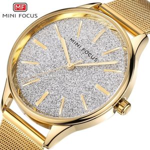 Montres à quartz Mini Focus MF0044L MF 0044, bracelet en acier maillé, montre simple de luxe pour femmes, Montre Femme Reloj De Mujer - Product Image 2